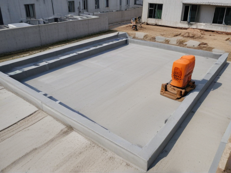 concrete with pump