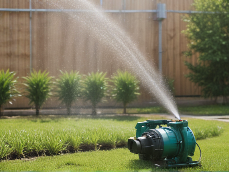 irrigation system with pump