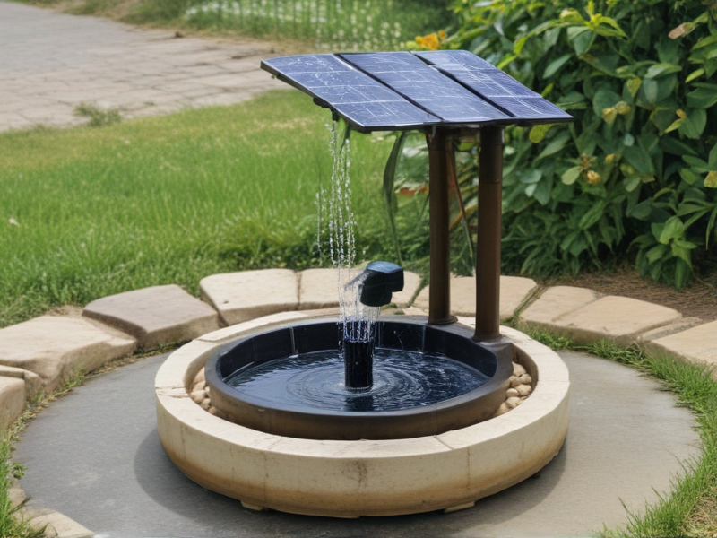 solar power water pump fountain