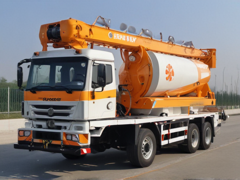 concrete pump on trailer