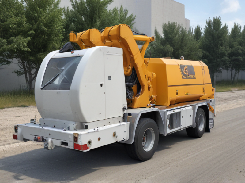 concrete pump on trailer