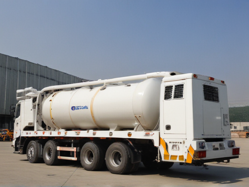 concrete pump on trailer