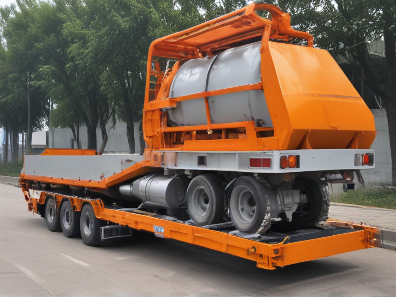 concrete pump on trailer