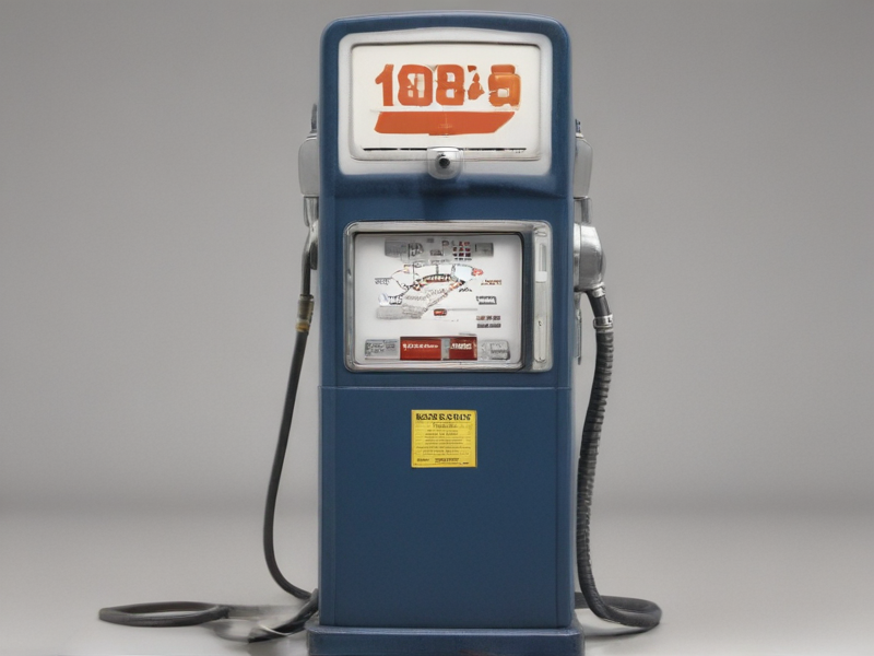 1980s gas pump