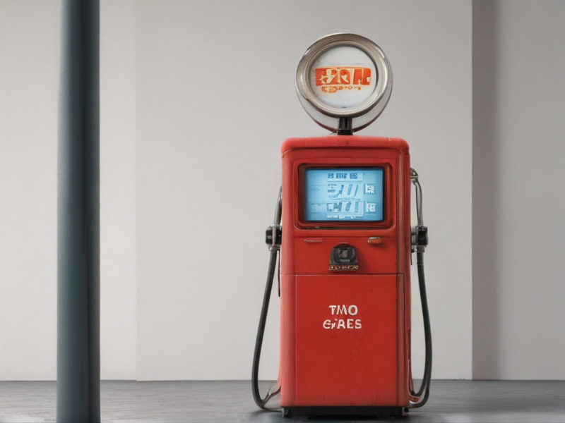 1980s gas pump