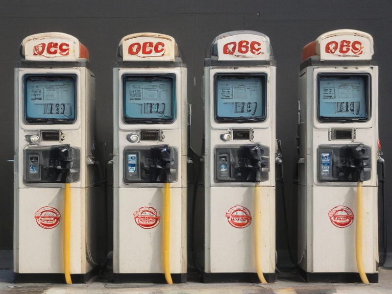 1980s gas pump